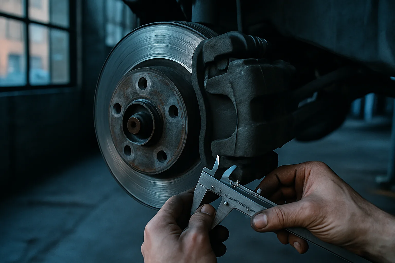 Brake assembly inspection detail